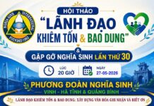 Thư mời dự hội thảo “Lãnh đạo khiêm tốn & Bao dung” và buổi gặp gỡ Nghĩa Sinh lần thứ 30