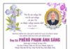 Cáo phó: Ông cố Phêrô Phạm Ánh Sáng, thân phụ của Linh mục Antôn Phạm Văn Hiền