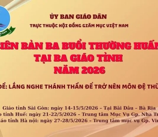 Ủy Ban Giáo Dân: Biên bản ban buổi thường huấn tại ba Giáo tỉnh năm 2026