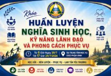 Thư mời tham dự khóa huấn luyện Nghĩa Sinh
