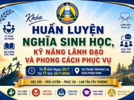 Thư mời tham dự khóa huấn luyện Nghĩa Sinh